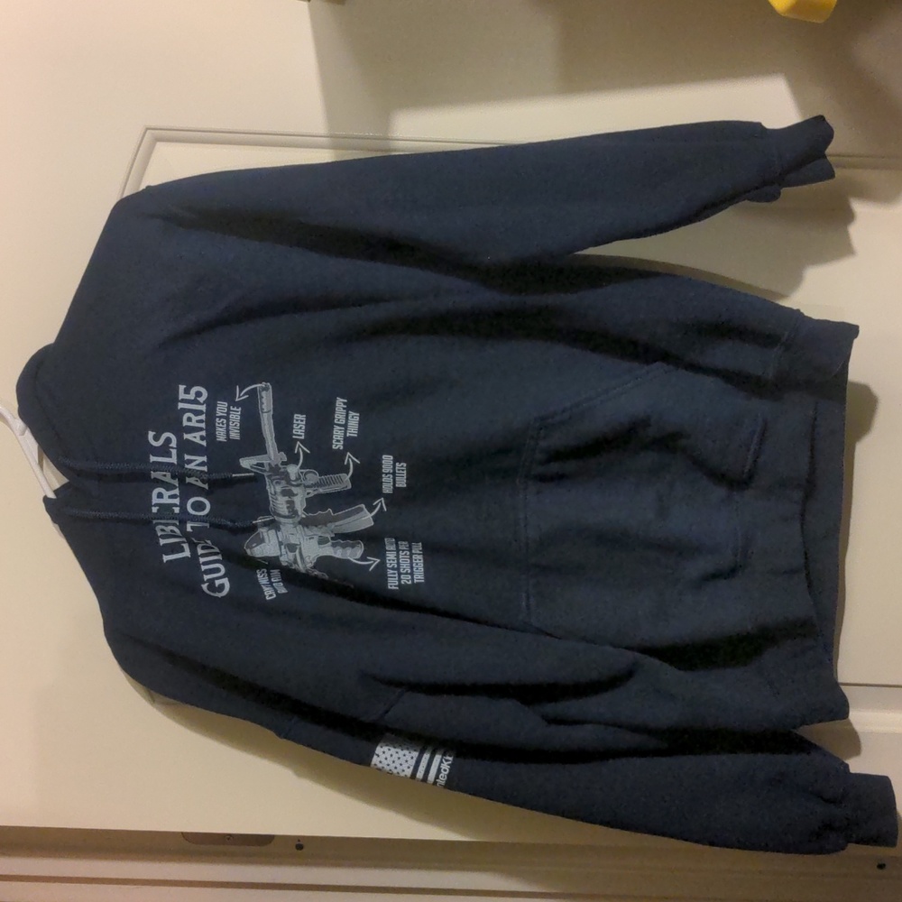 Printed kicks liberals guide to an AR-15 hoodie